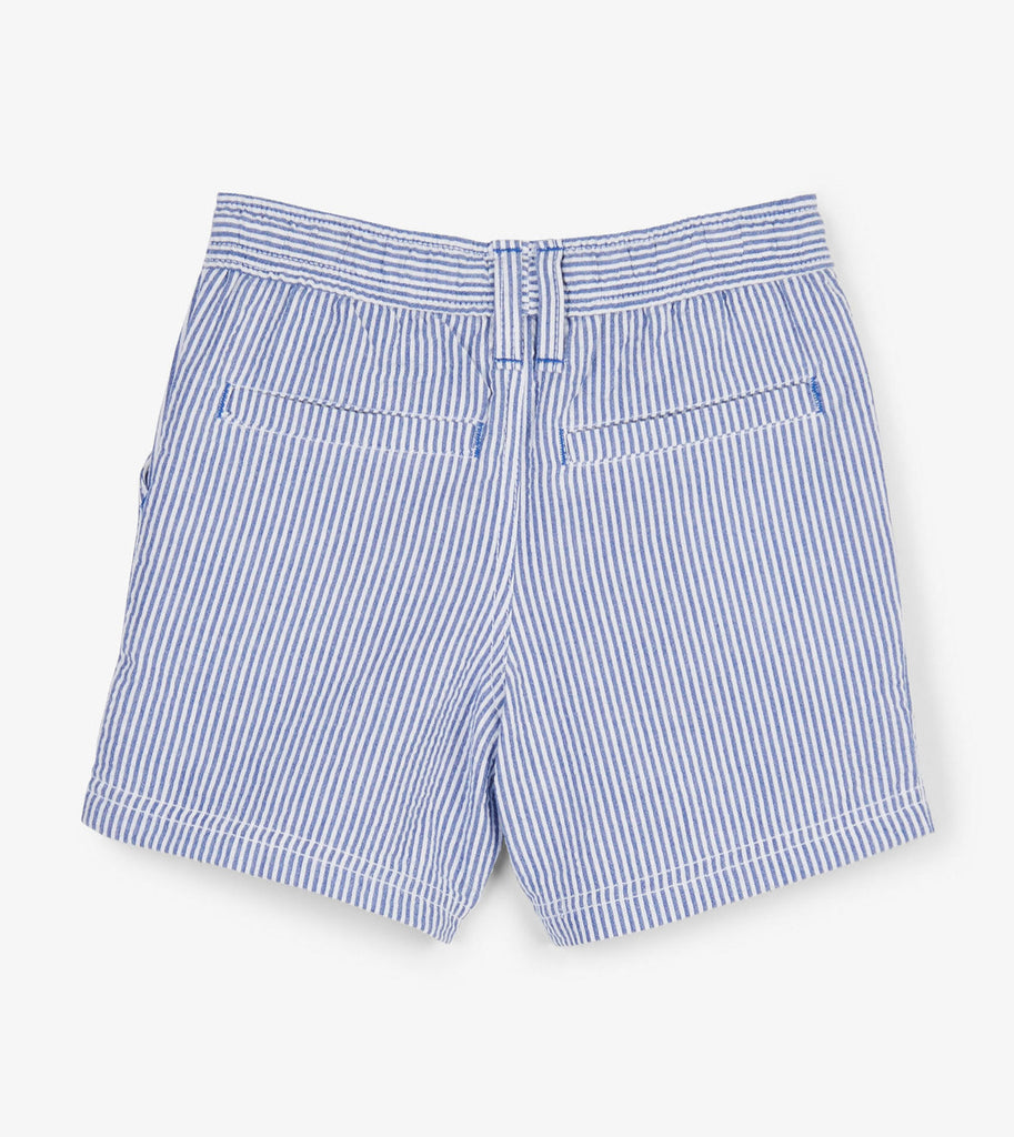 Blue Stripes Woven Shorts
