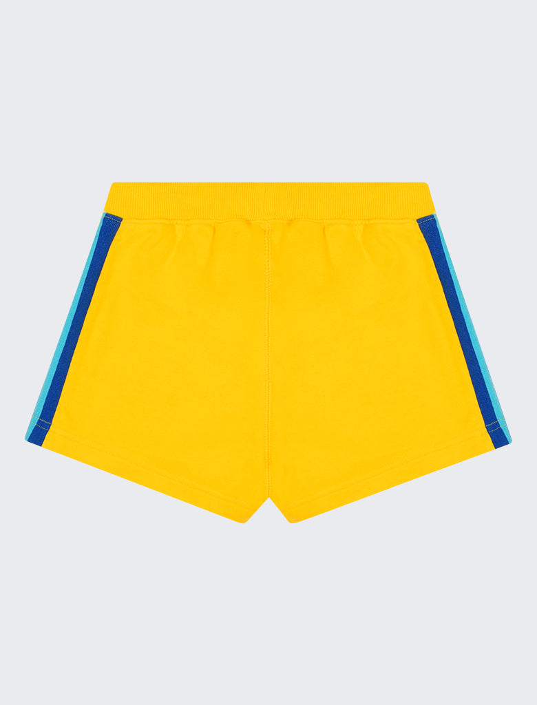 Girls Shorts - Rainbow Stripe - Freesia Yellow