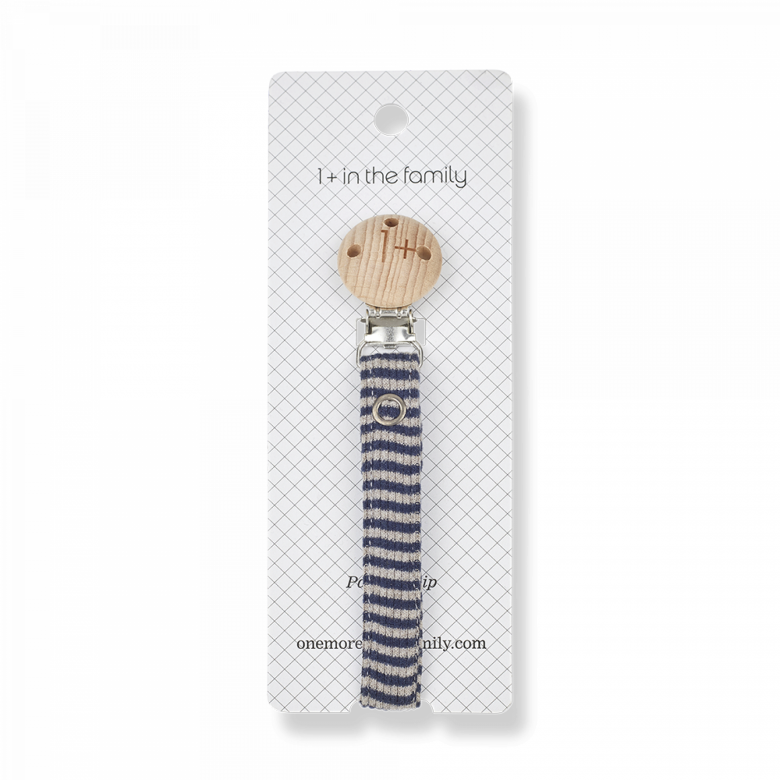 Aina Pacifier Hook - Navy/Taupe