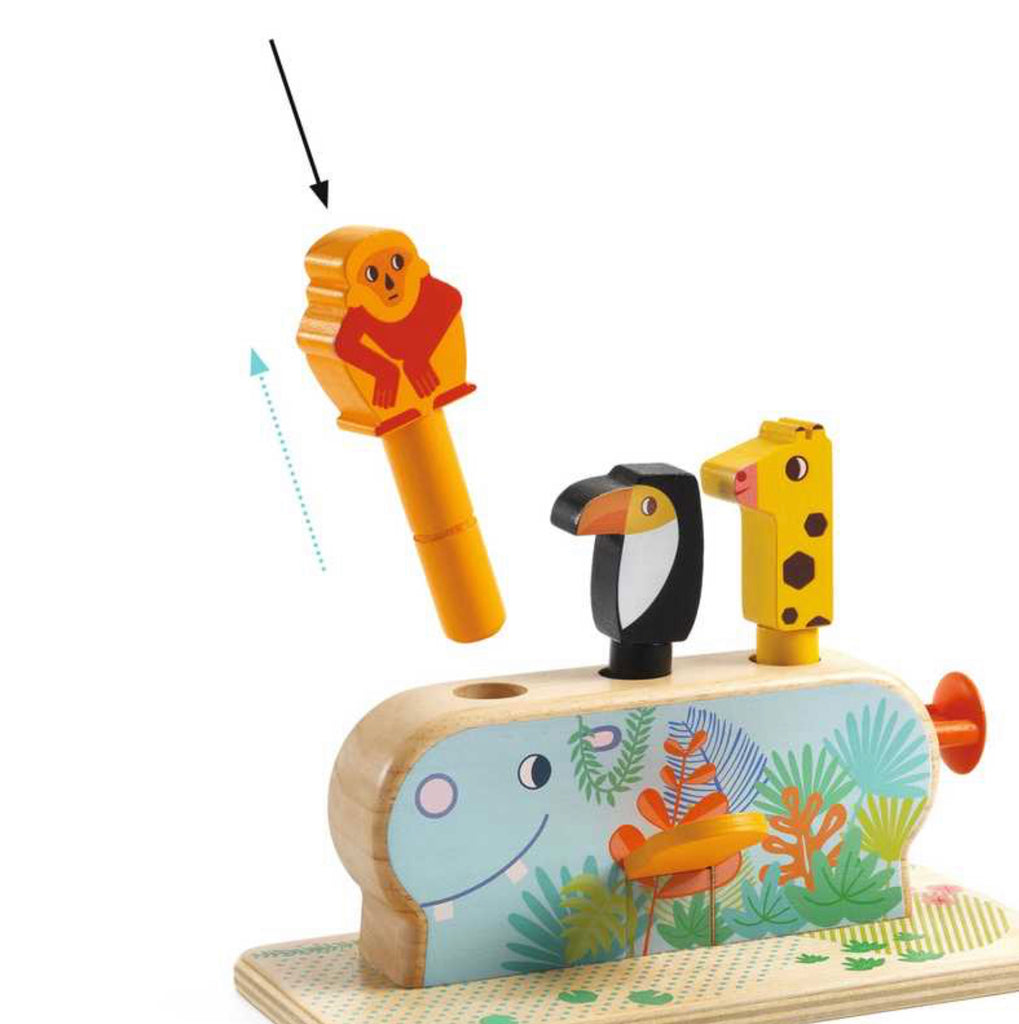 Pop-up -  Multi Pop Wooden Jumping Toy
