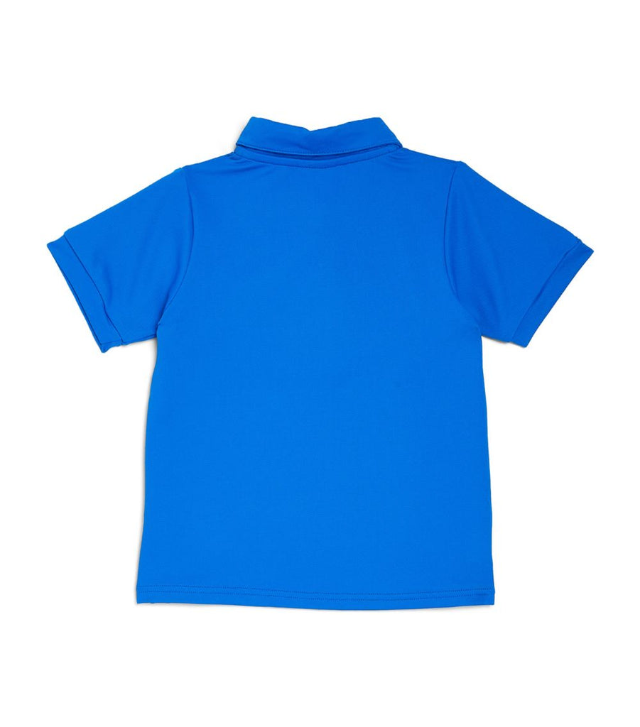 Boys Blue Polo Style Rash Vest
