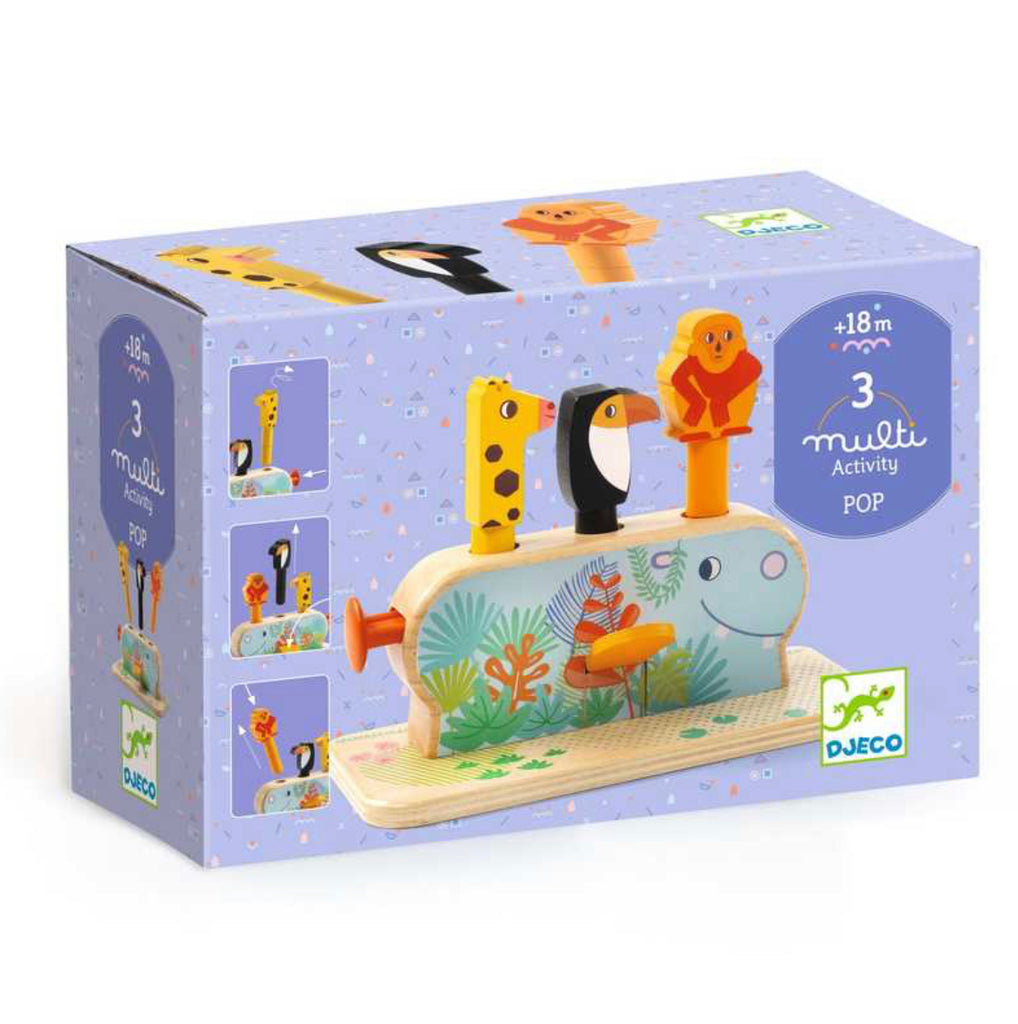 Pop-up -  Multi Pop Wooden Jumping Toy