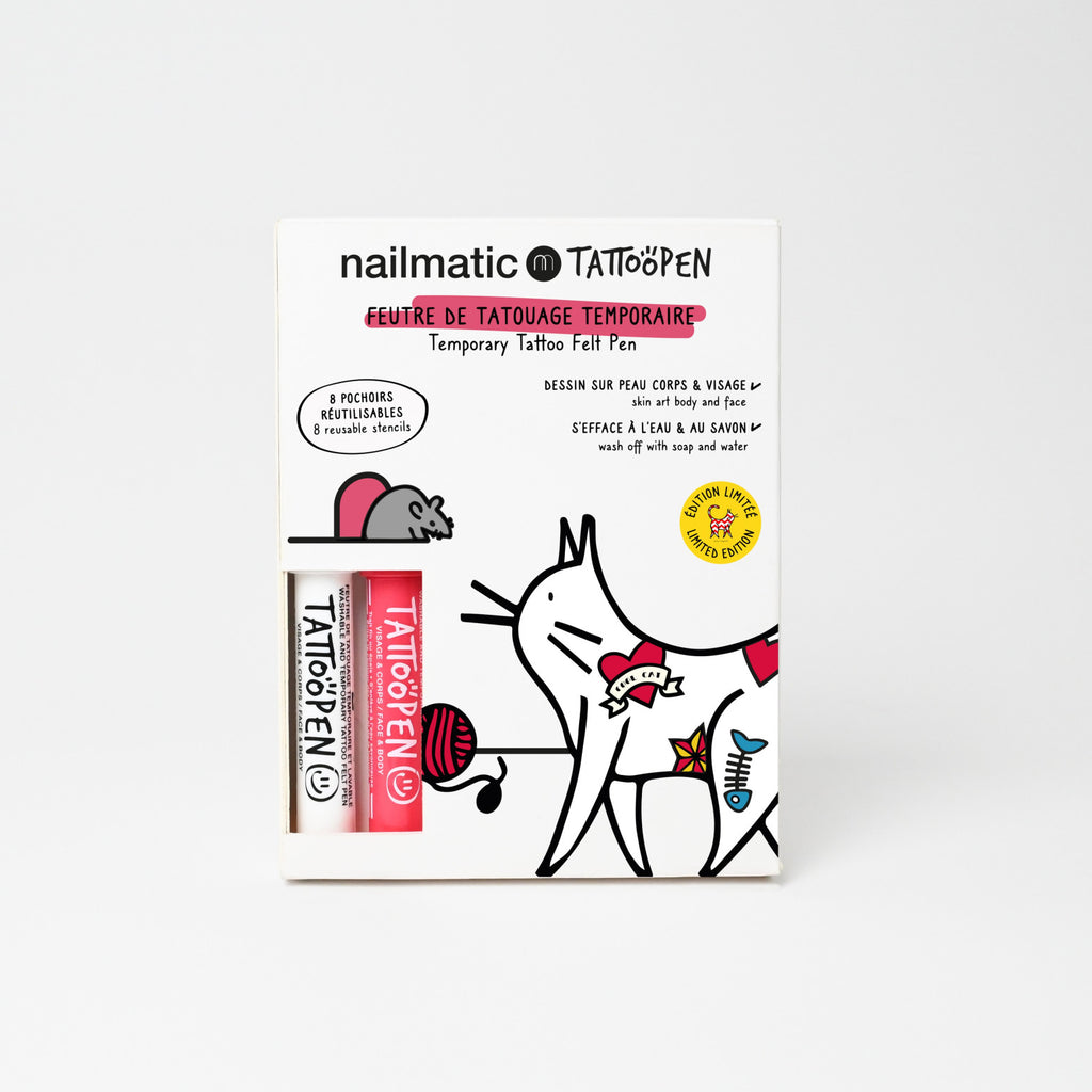 Nailmatic Tattoo Pen Set - LIMITED EDITION CAT