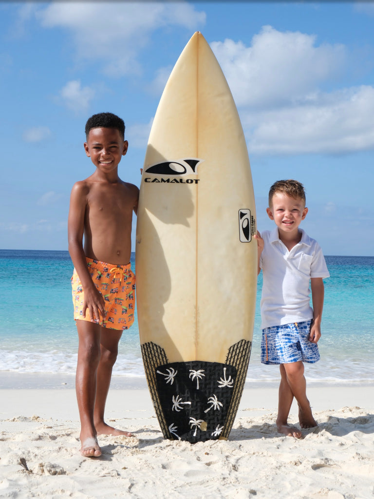 Boys blue Tie Dye Swim Shorts