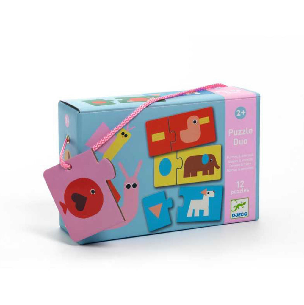 Djeco Puzzle Duo - Shapes & Animals