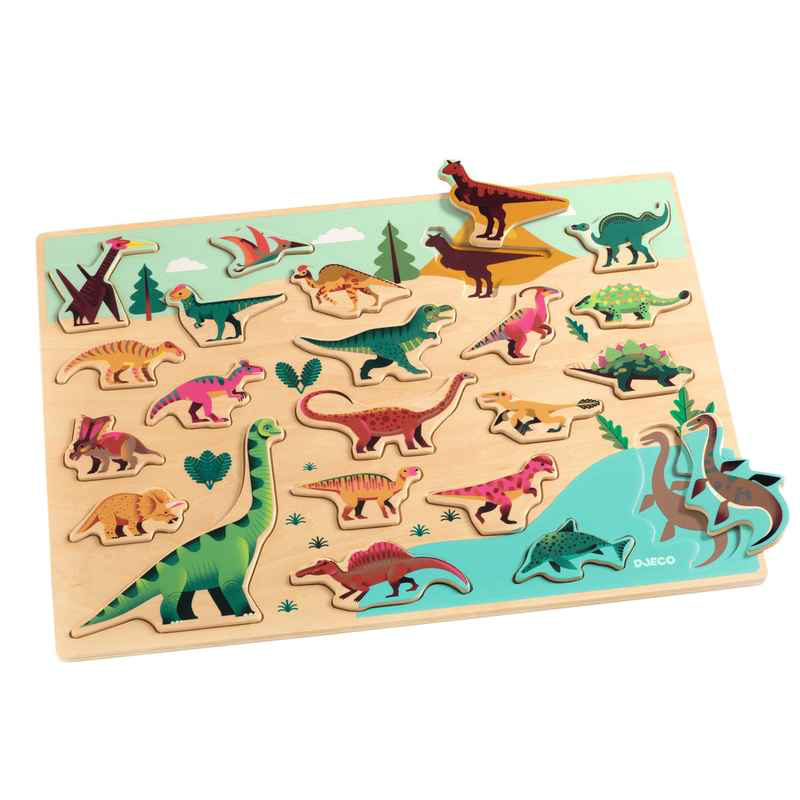 Puzzlo Dino - FSC 100% Wooden Puzzle