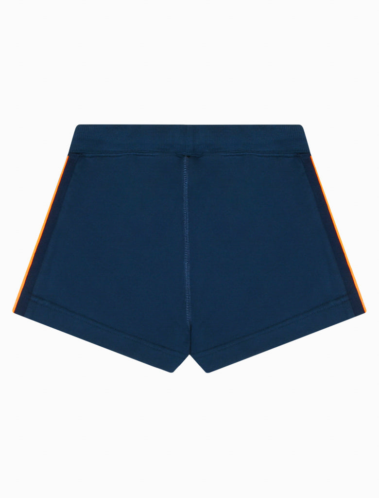 Girls Shorts - Multi Stripe - Dress Blue