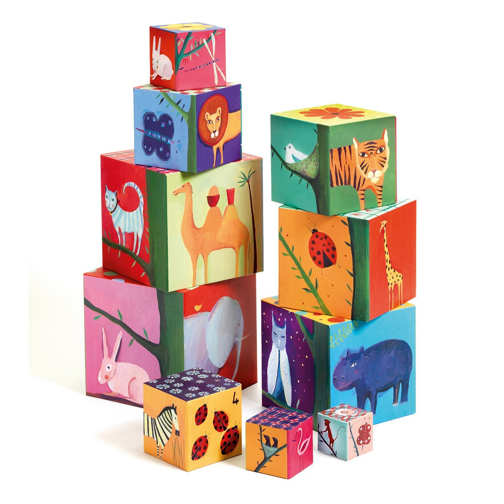 Djeco - Nature - 10 Cubes