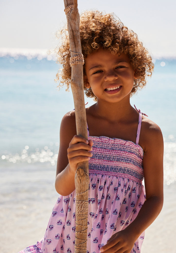 Girls Pink Indian Bell Dress