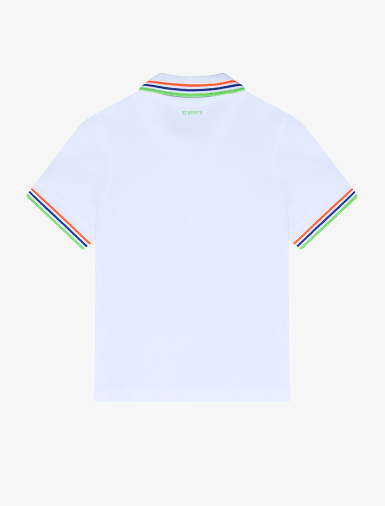 Kids Pique Polo Shirt - Optic White