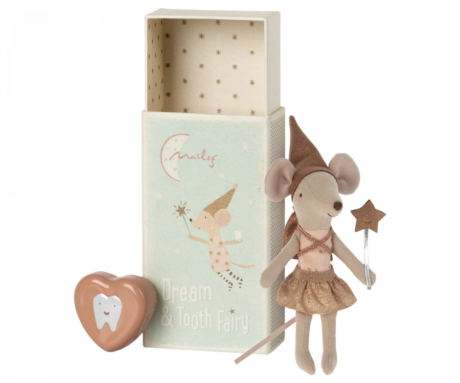 Tooth Fairy Mouse In Matchbox, Big Sister