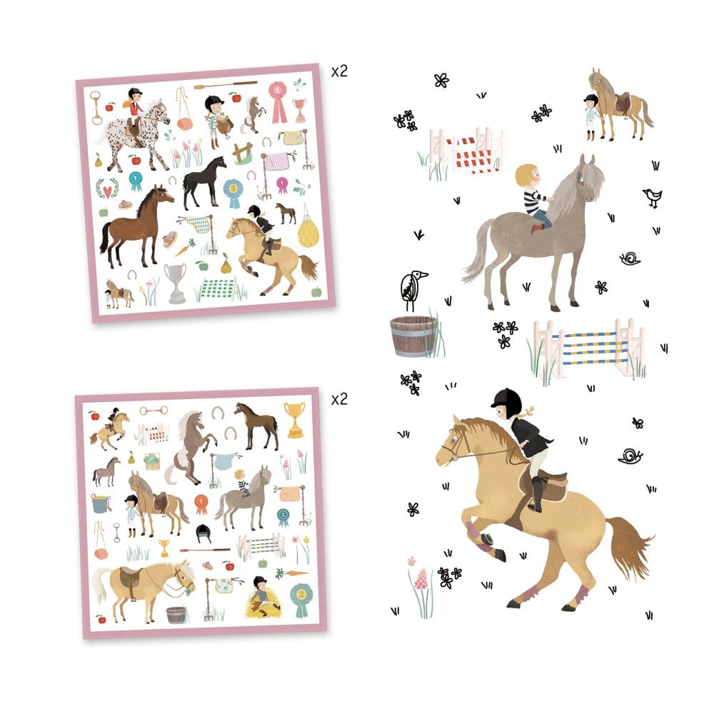 Djeco Sticker Collection - Horses