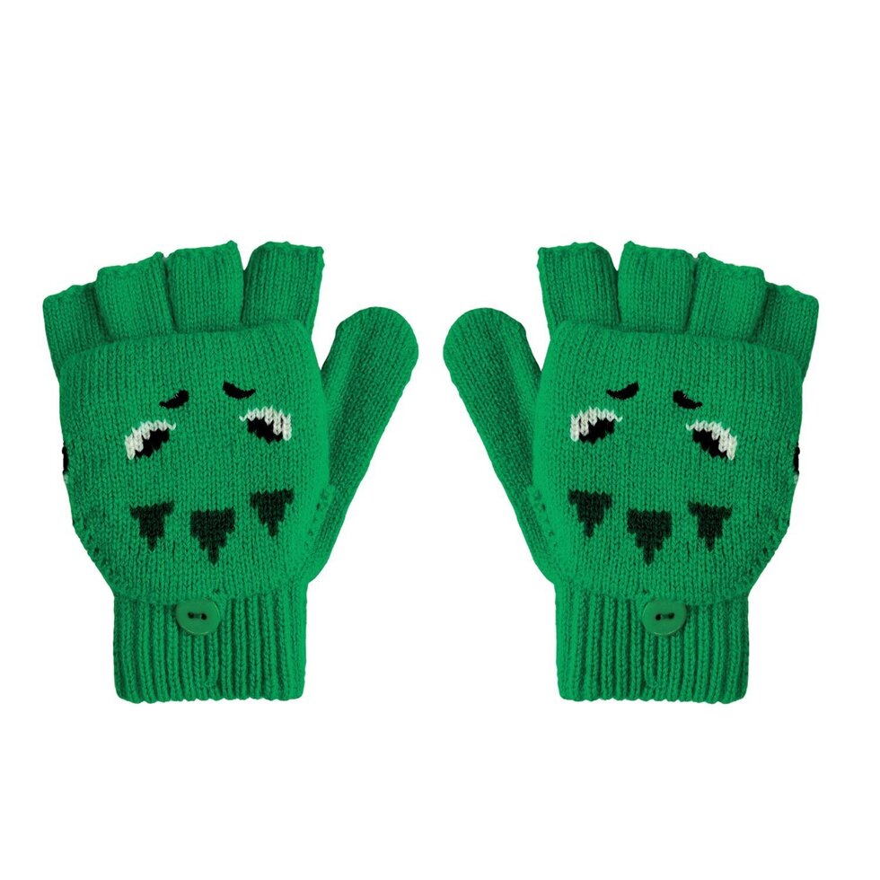T-Rex Knitted Gloves 3-6 Years