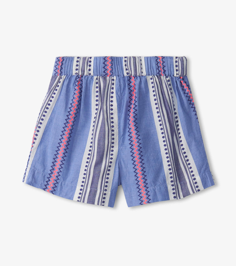 Boho Stripe Paper Bag Shorts