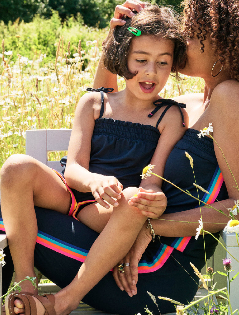 Girls Bandeau Playsuit - Dress Blue