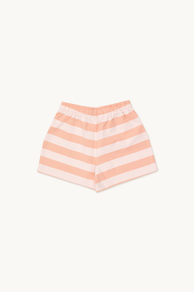 Stripes Shorts - Pastel pink & Papaya
