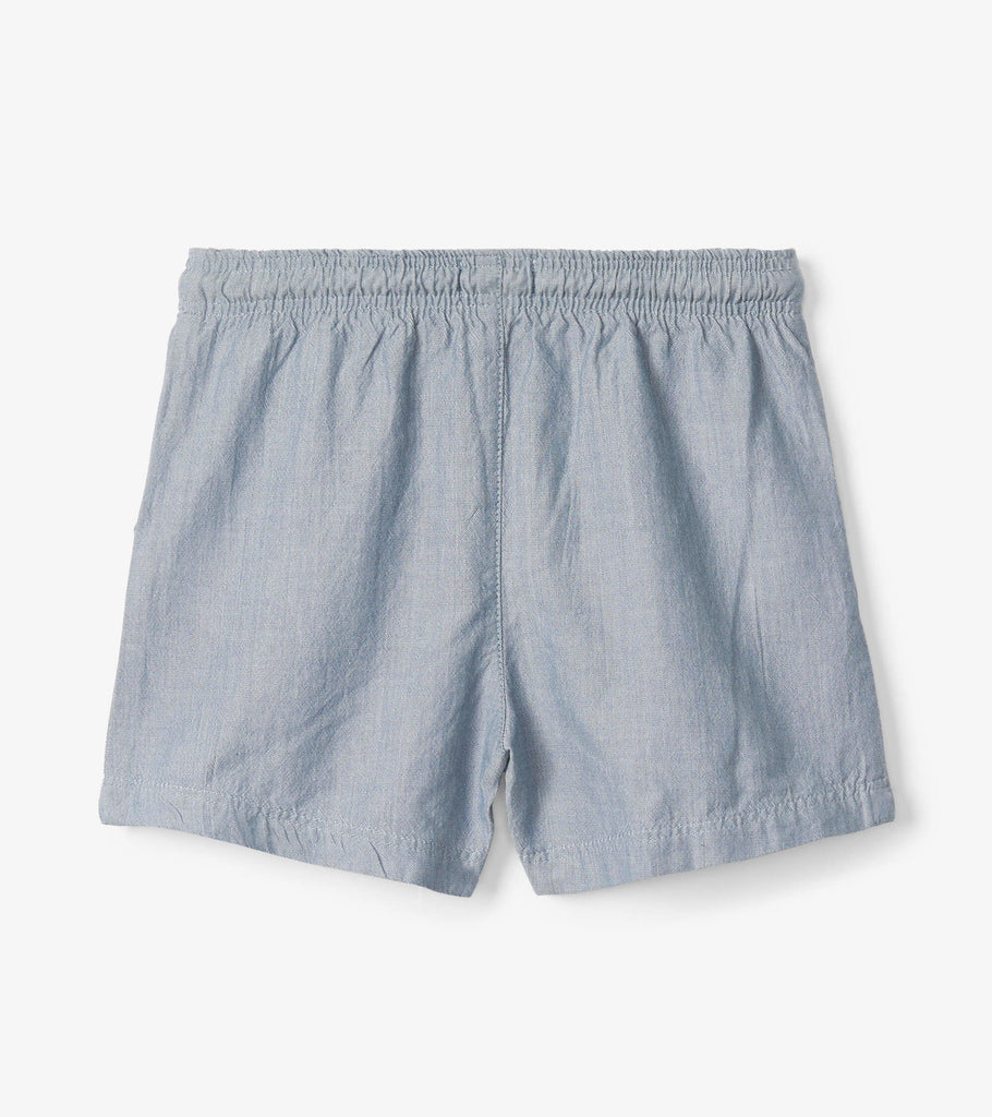 Chambray Toddler Pull On Shorts