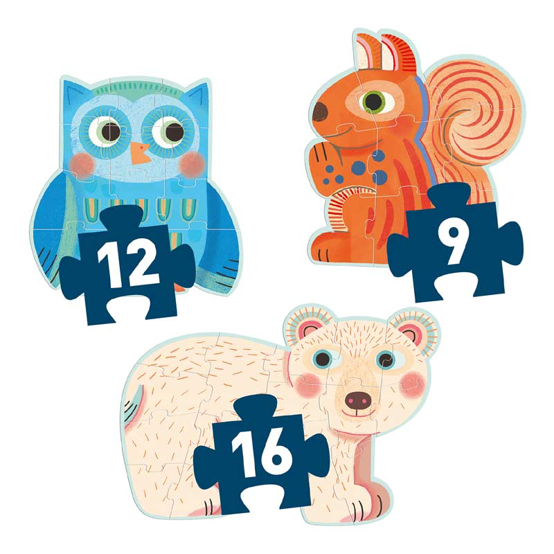 In The Forest 9, 12, 16pcs Primo Puzzle