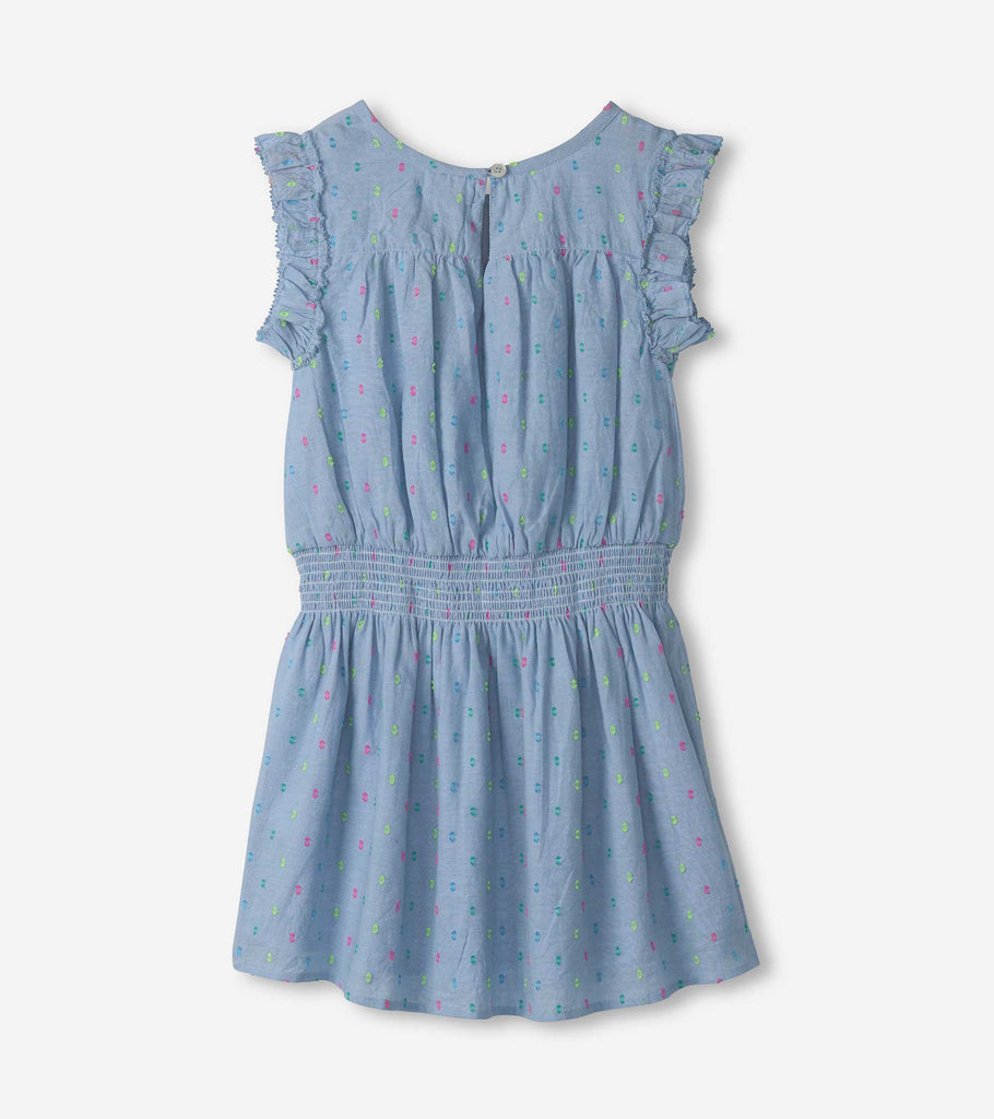 Girls Bright Spot Chambray Woven Play Dress