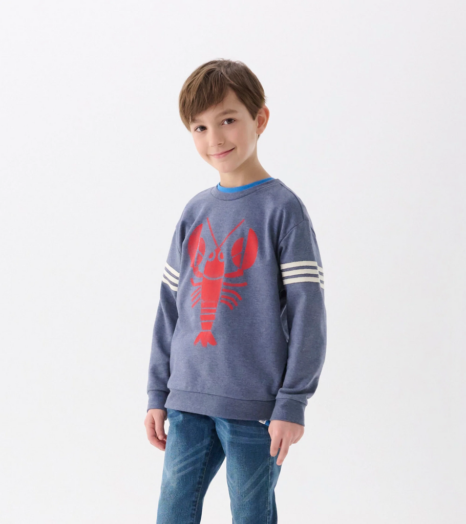Boys Lobster Pullover Sweatshirt