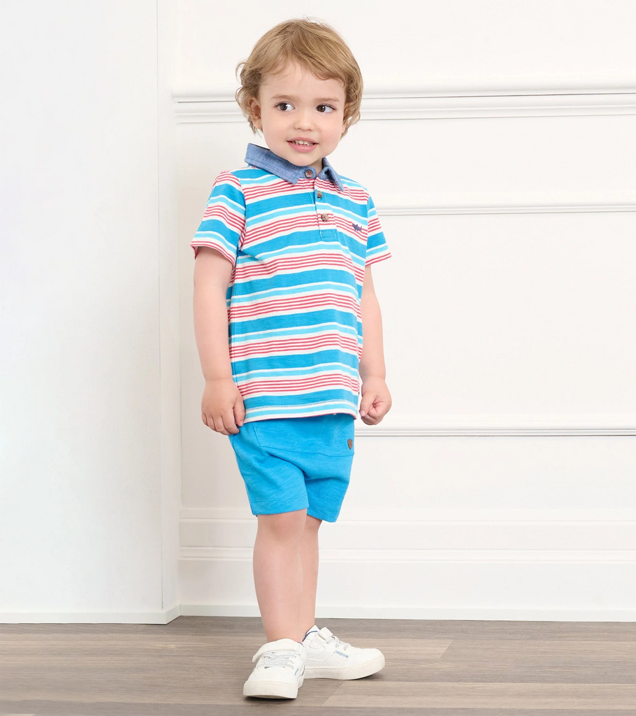 Baby & Toddler Boys Mediterranean Stripes Polo