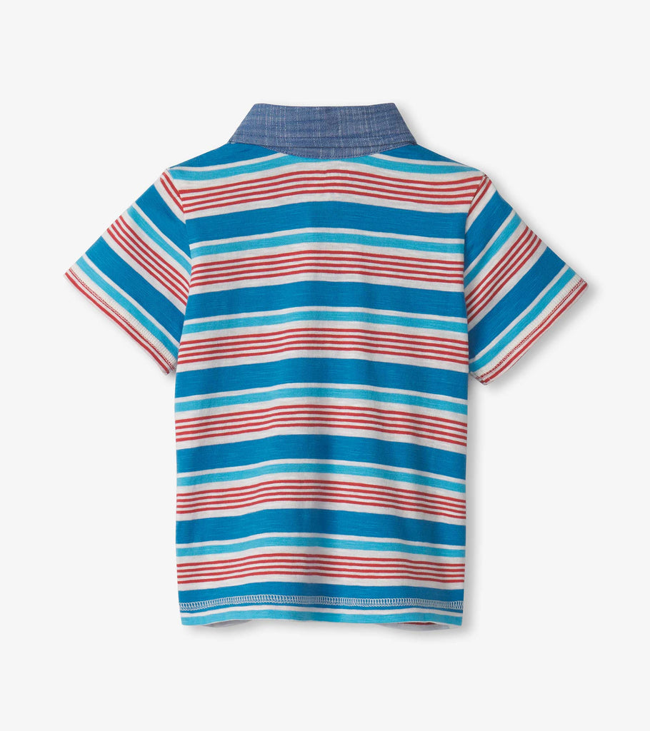 Baby & Toddler Boys Mediterranean Stripes Polo