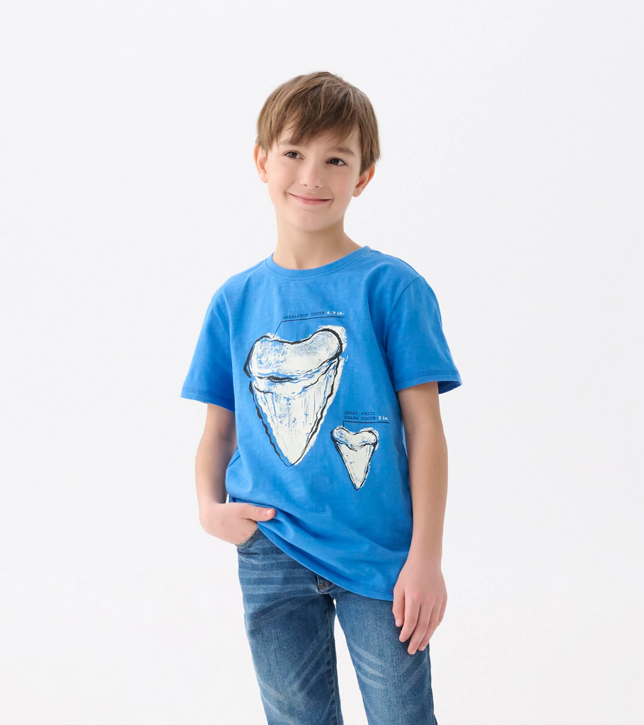 Boys Megalodon Tooth Graphic Tee