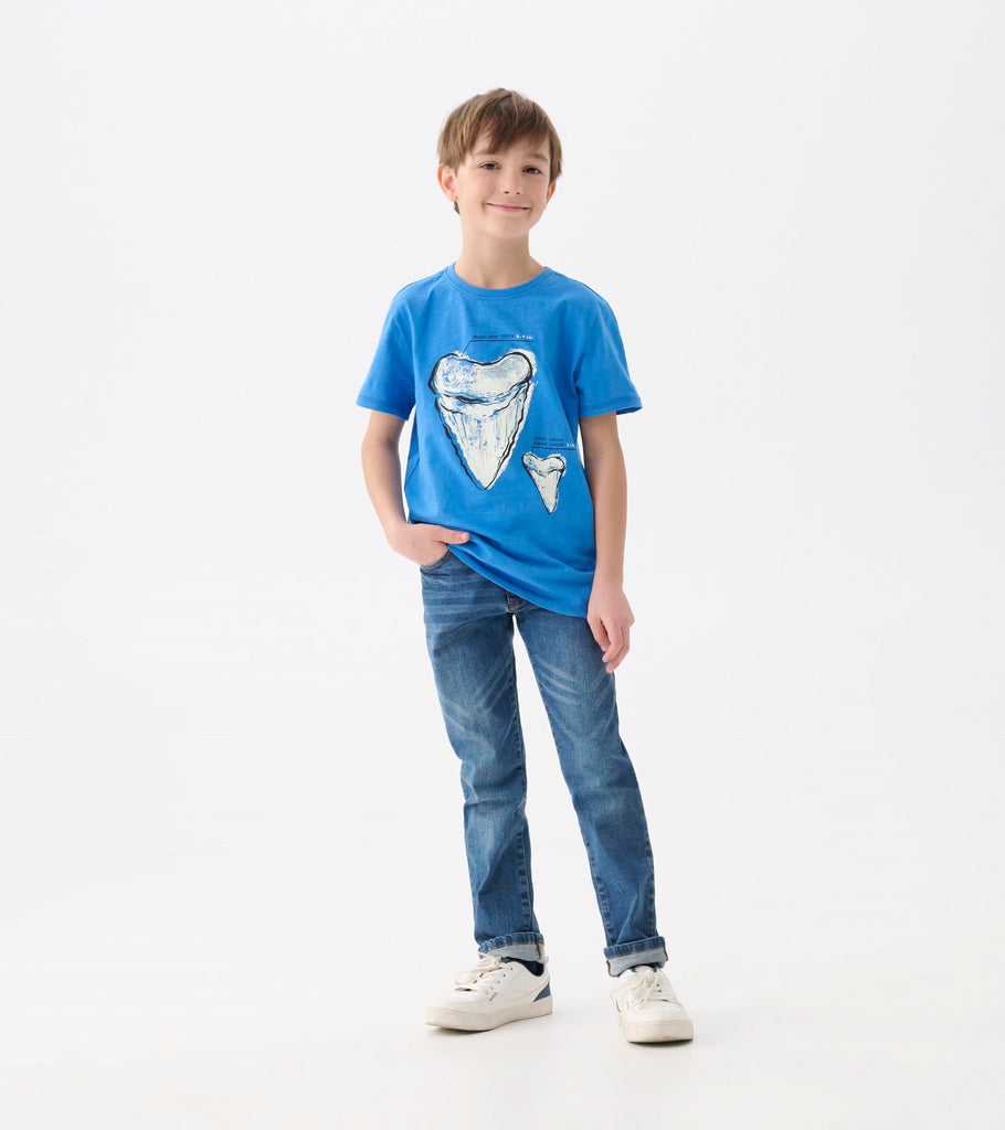 Boys Megalodon Tooth Graphic Tee