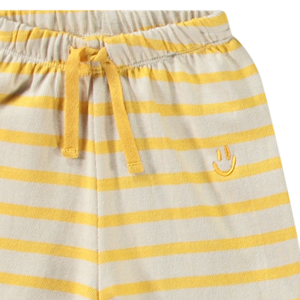 Skie Yellow Mimosa Stripe Shorts