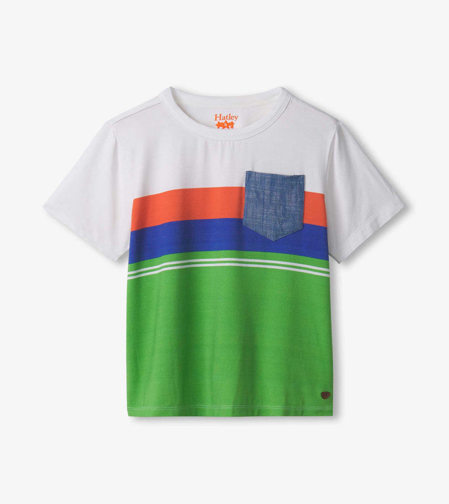 Spring Colour Block Bamboo Tee