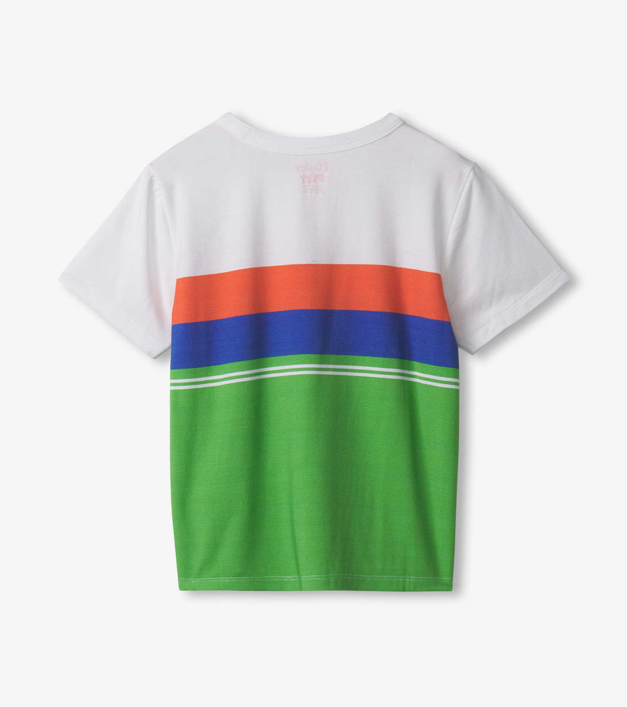 Spring Colour Block Bamboo Tee