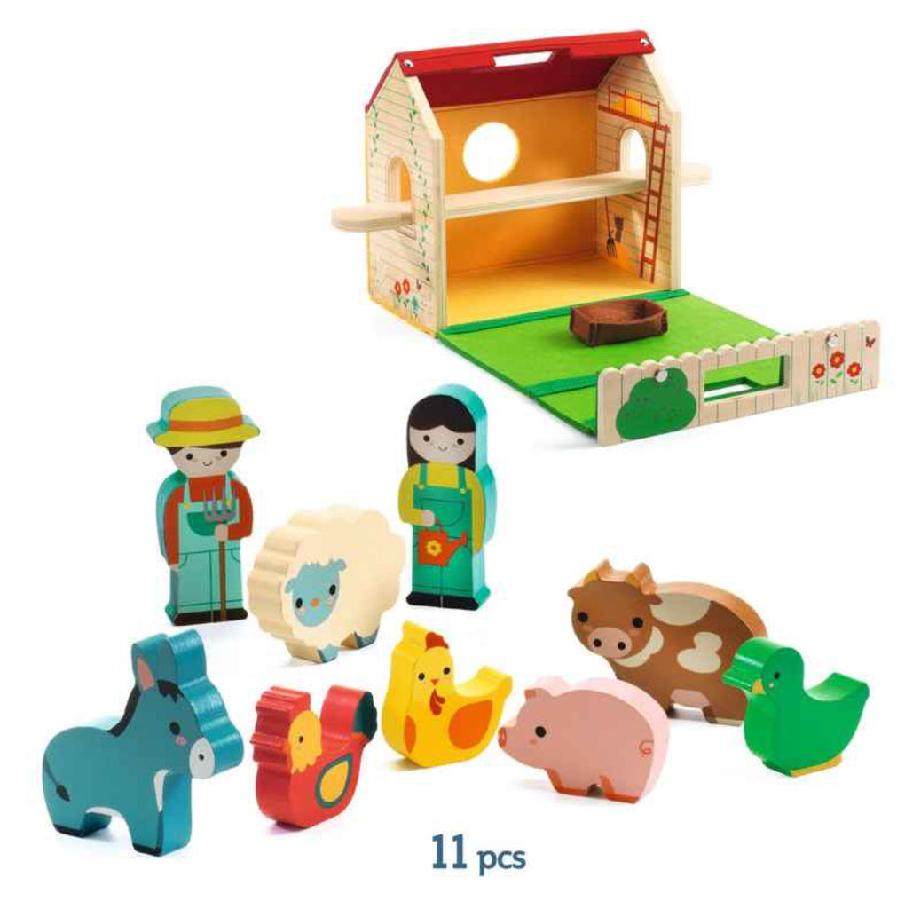 Djeco Wooden Softi Farm