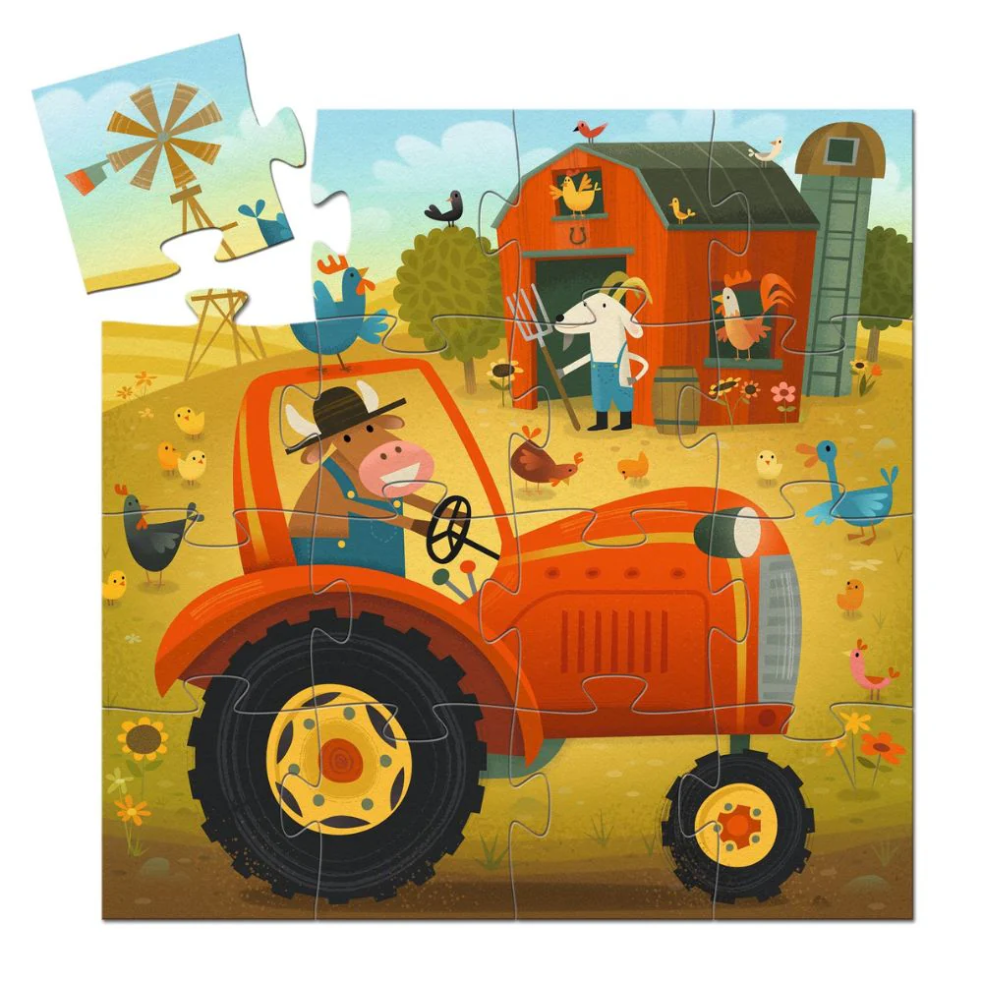 Silhouette Puzzle - The Tractor