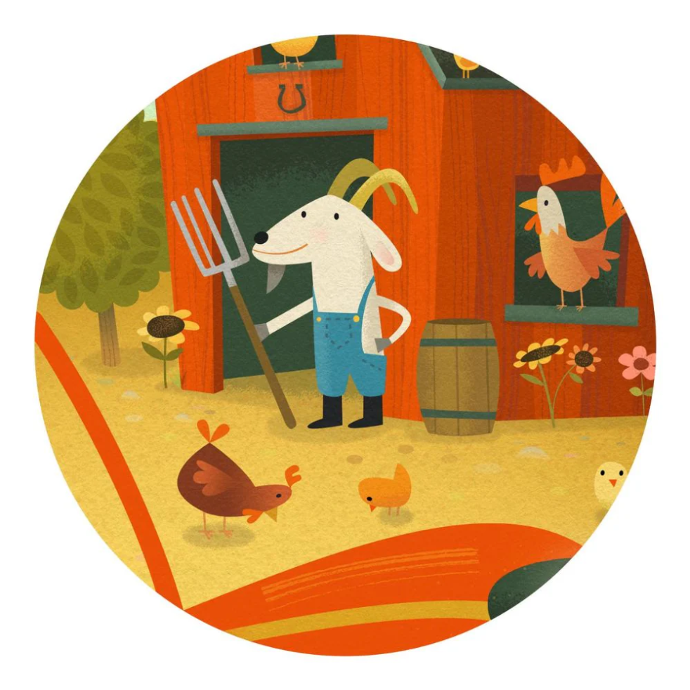 Silhouette Puzzle - The Tractor
