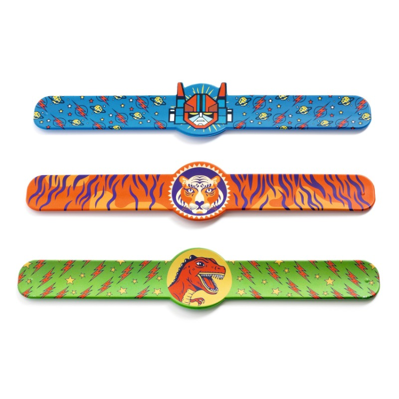 Slap Bracelets - Dino/Tiger/Superhero
