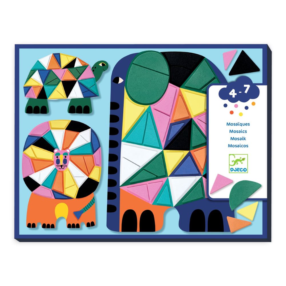 Mosaic Stickers Craft Set - African Animals