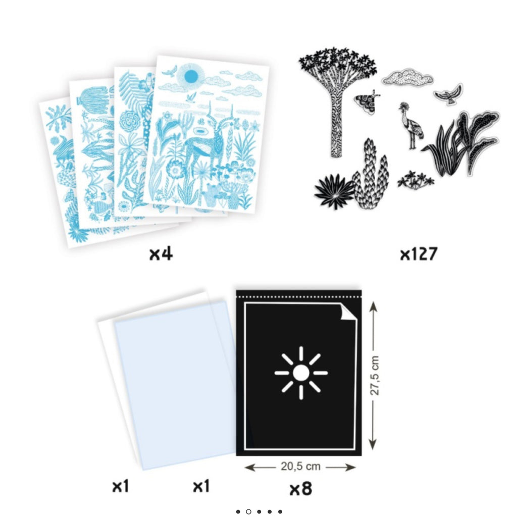 Djeco Cyanotype Night-time in the Savannah