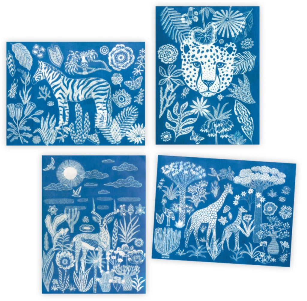 Djeco Cyanotype Night-time in the Savannah