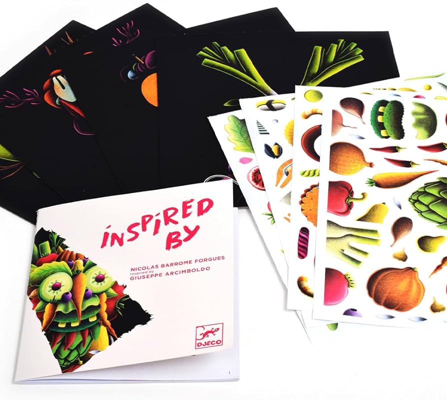 Inspired By - Spring Vegetables (Arcimboldo) - A Collage Activity