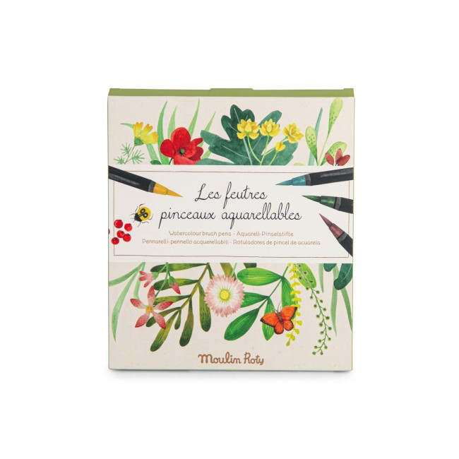 12 watercolour brush pens Le Jardin du Moulin