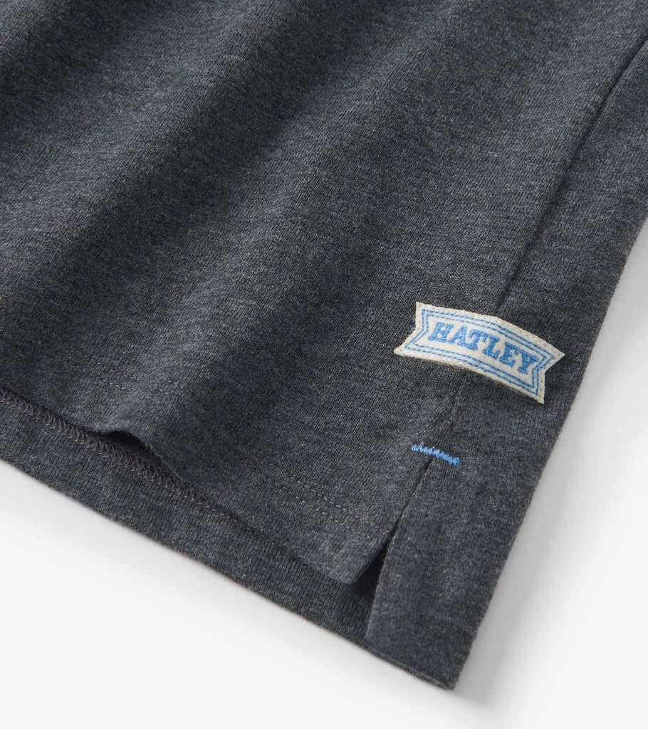 Boys Charcoal Melange Pullover Hoodie