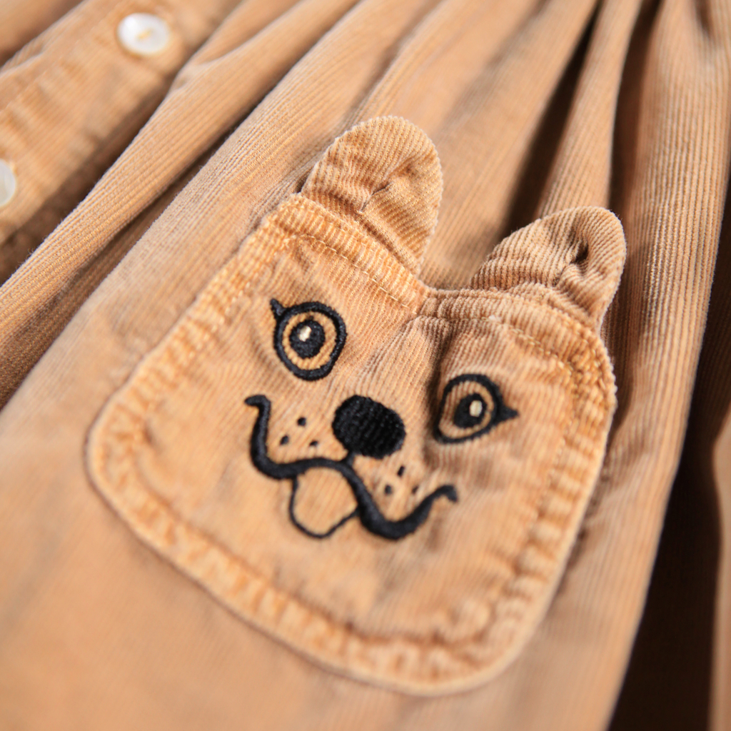 Charlie Pomeranian Dress - Brown