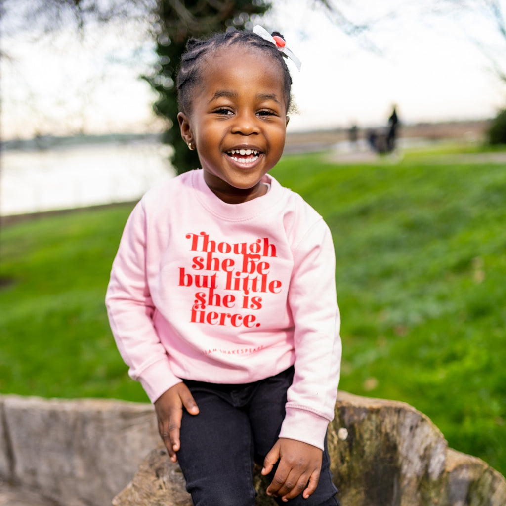 “She Is Fierce" Bookish Shakespeare Sweatshirt