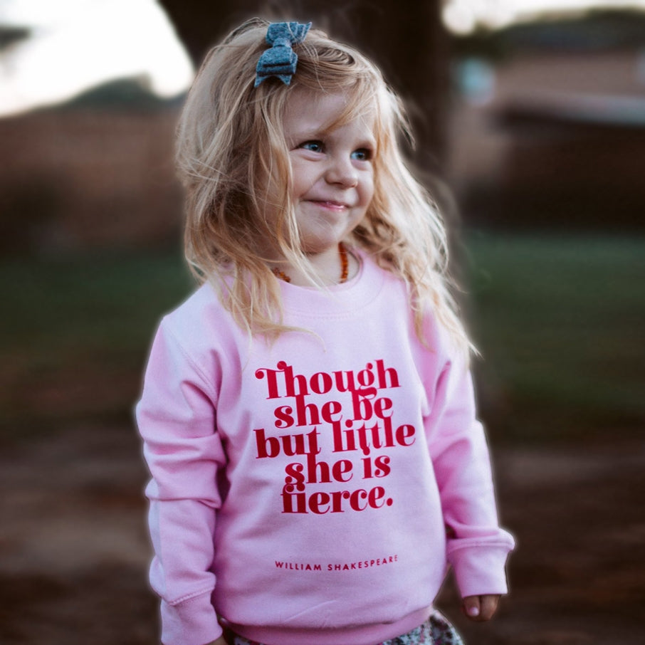 “She Is Fierce" Bookish Shakespeare Sweatshirt