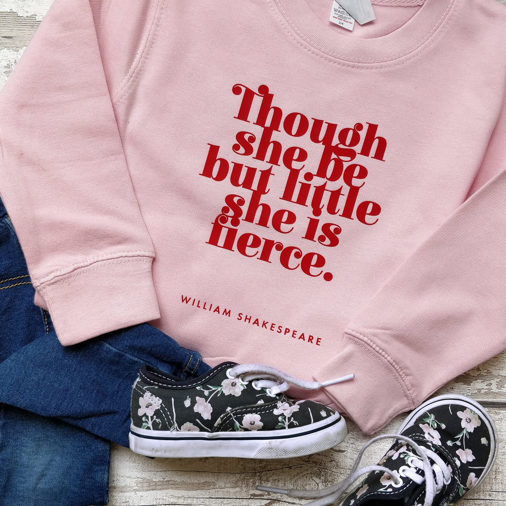“She Is Fierce" Bookish Shakespeare Sweatshirt