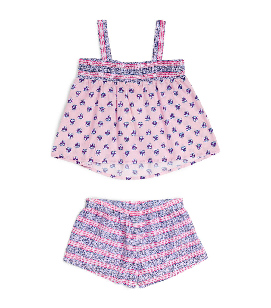 Girls Pink Cotten Short Set