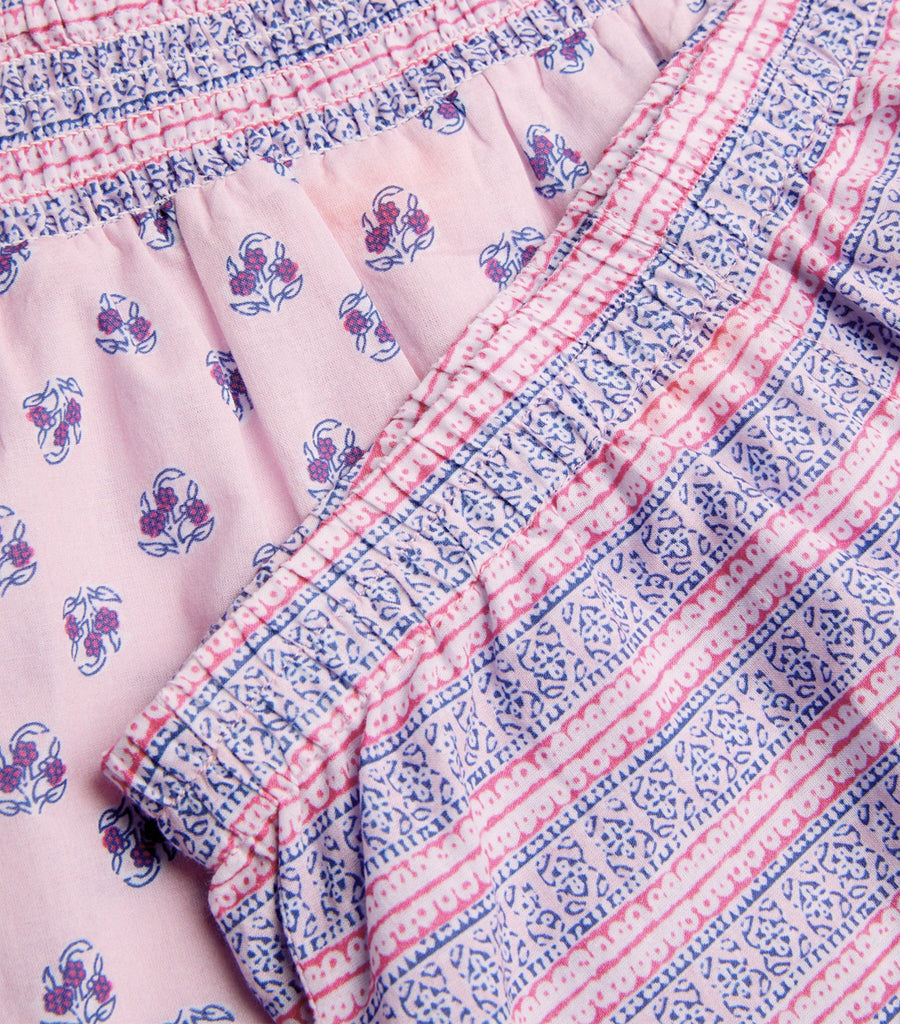Girls Pink Cotten Short Set