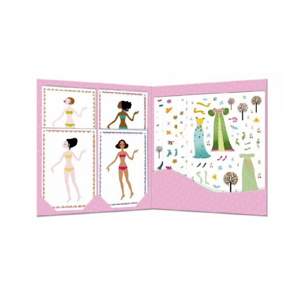 Djeco Seasonal Dress Up Stickers & Paper Dolls
