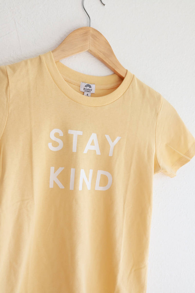 Stay Kind T-Shirt - Sundress Yellow