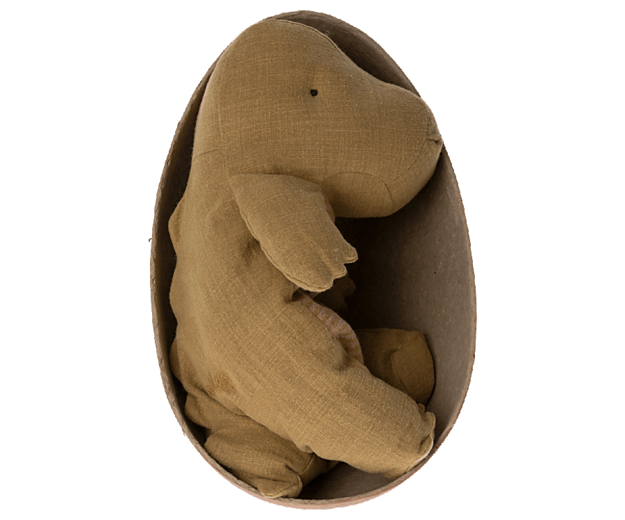 Gantosaurus in egg, Medium - Dark ocher